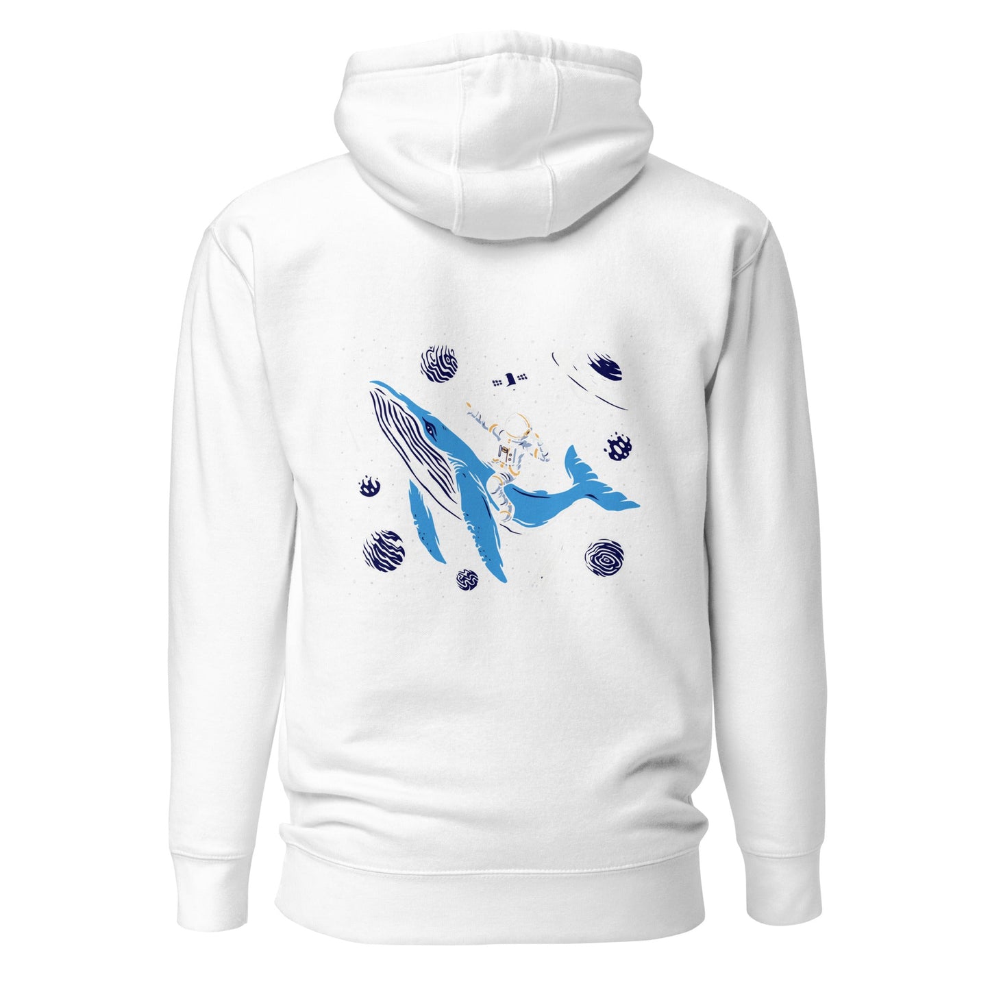 Ride a Whale - Unisex Hoodie ( Back Print ) by DarkByteGear