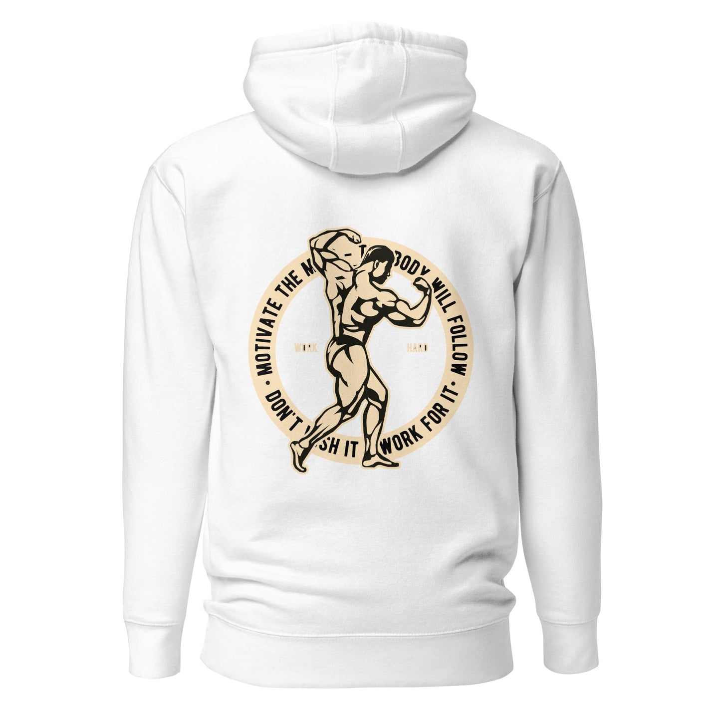 Motivate the Mind - Unisex Hoodie ( Back Print ) by DarkByteGear