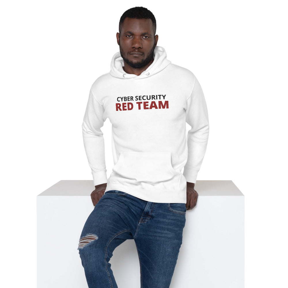 Cyber Security Red team - Unisex Hoodie (large embroidery) by DarkByteGear