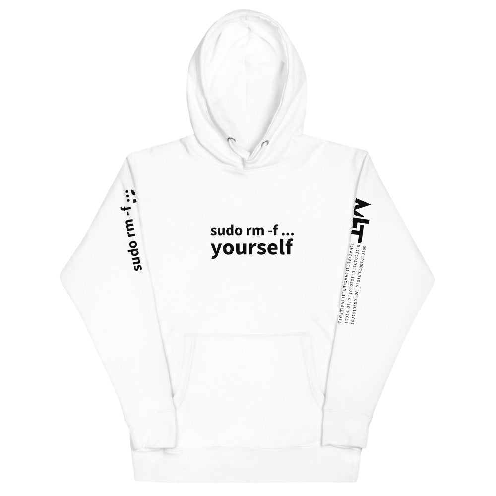 Sudo rm -f yourself - Unisex Hoodie by DarkByteGear