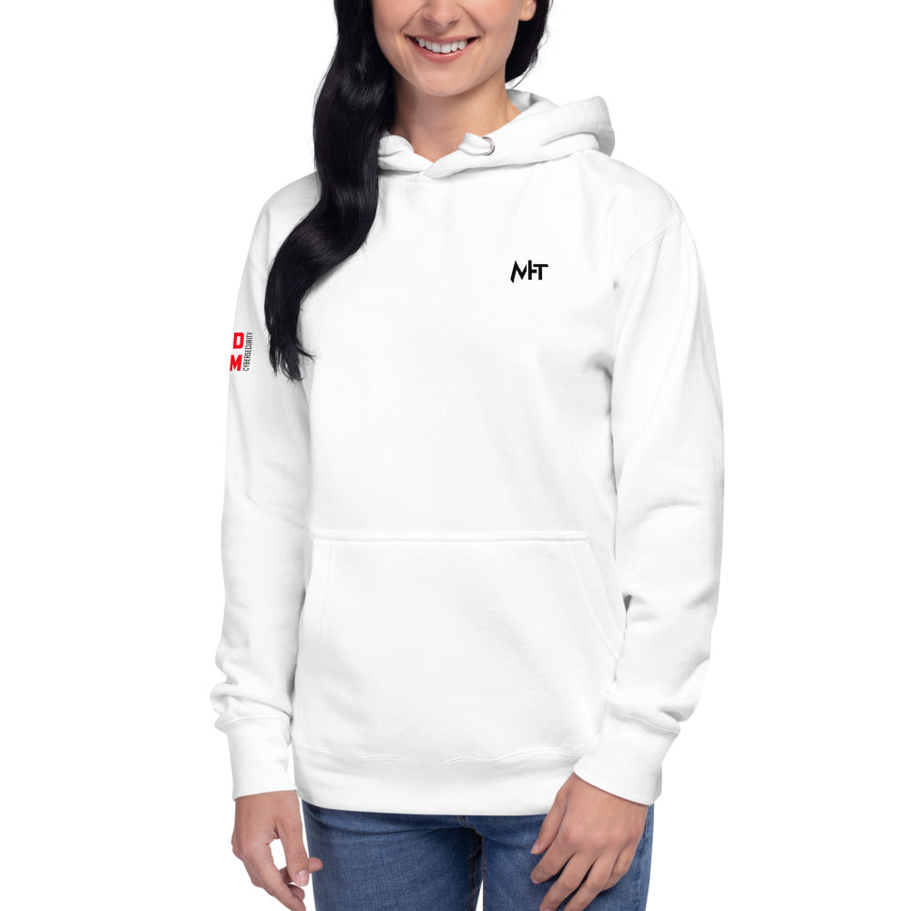 Cyber Security Red Team v7 - Unisex Hoodie (back print) by DarkByteGear