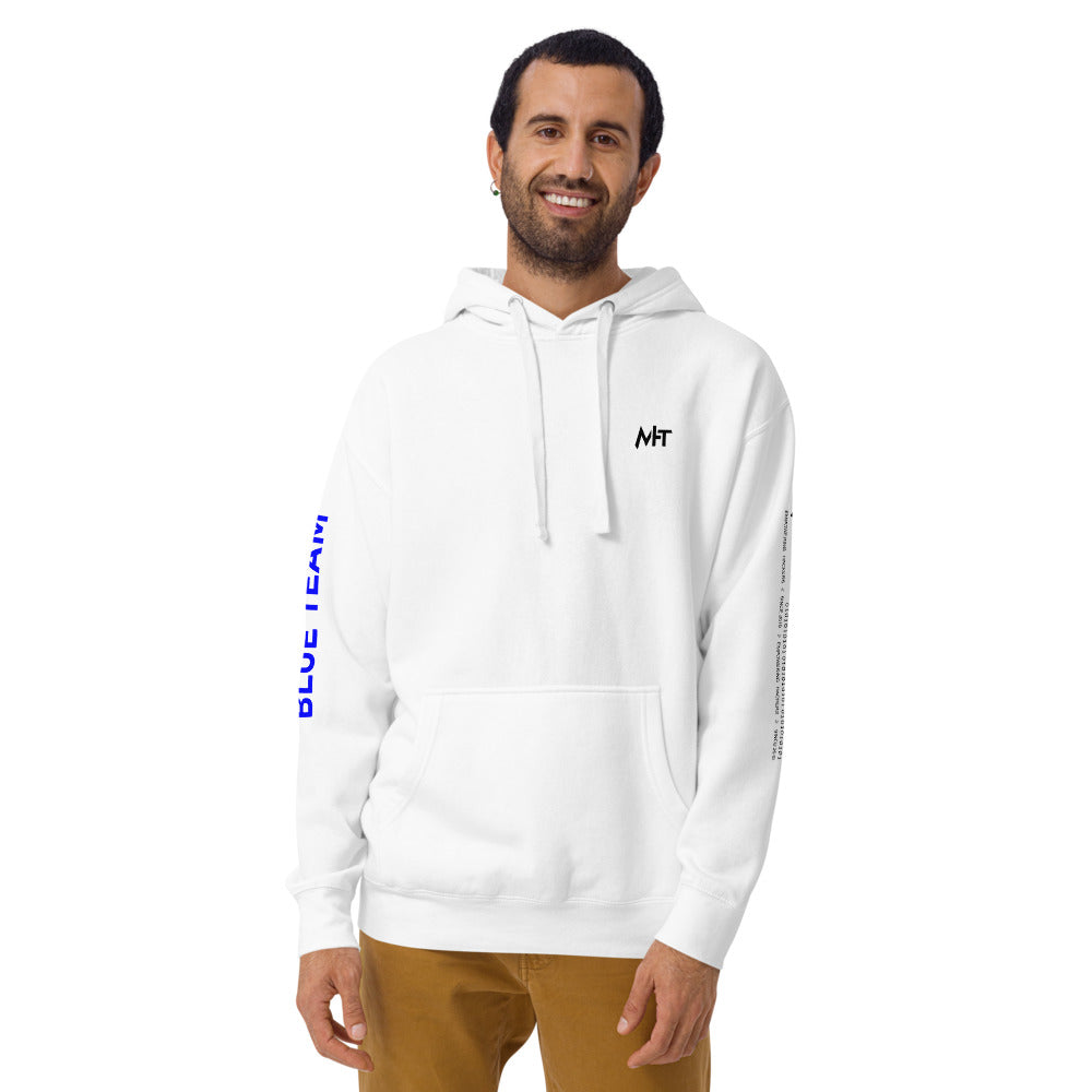 Cyber Security Blue team V4 - Unisex Hoodie (back print) by DarkByteGear