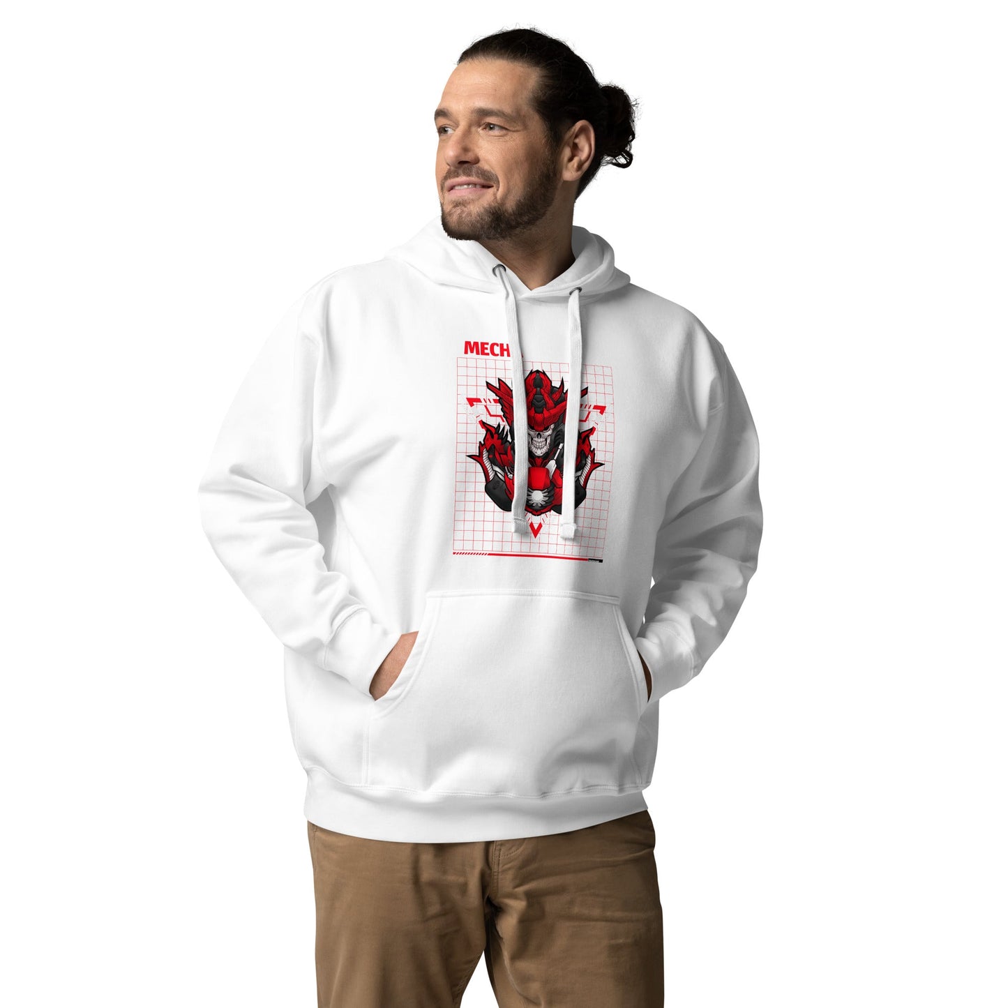 Red Mecha Guardian - Unisex Hoodie by DarkByteGear
