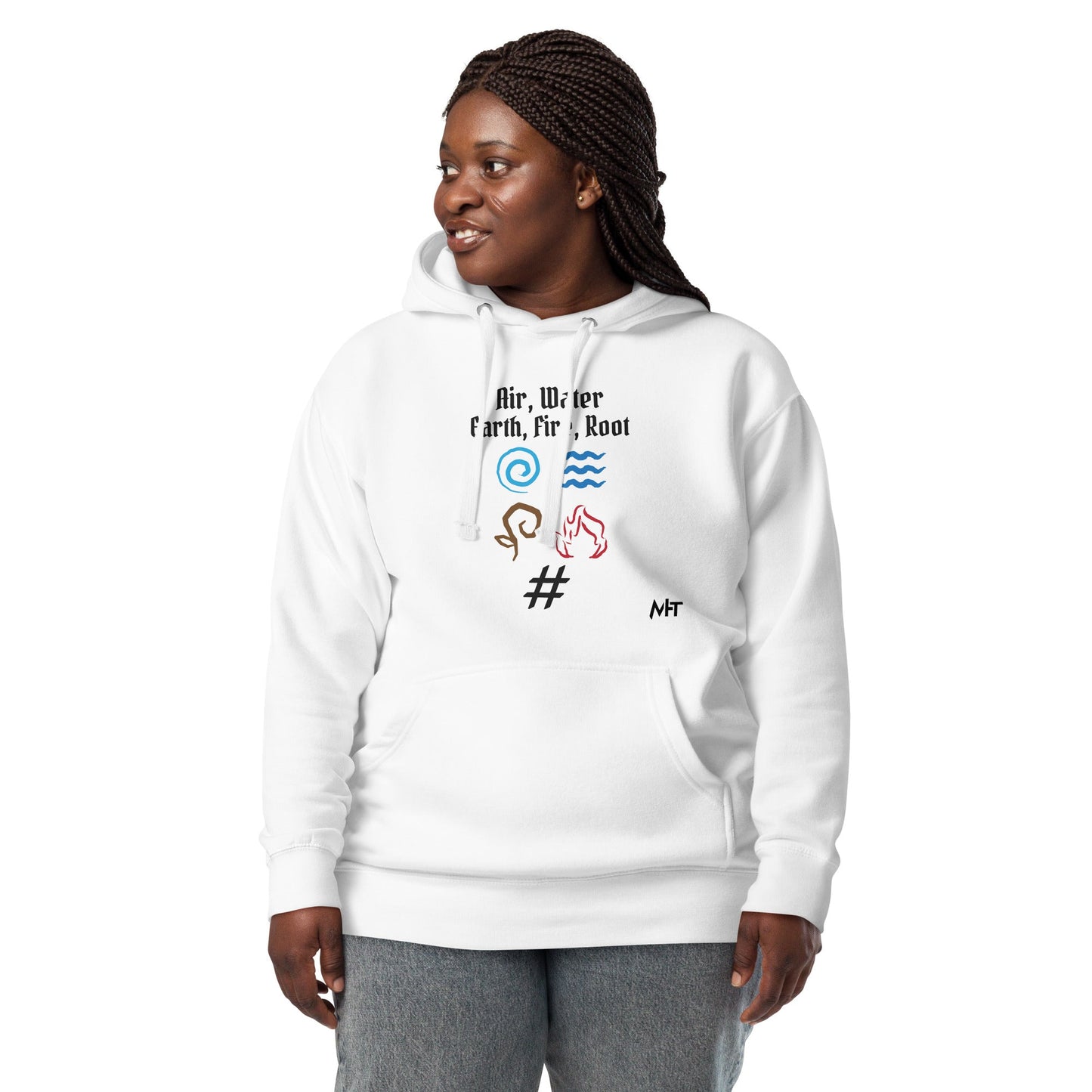 Air, Water, Earth, Fire, Root - Unisex Hoodie by DarkByteGear