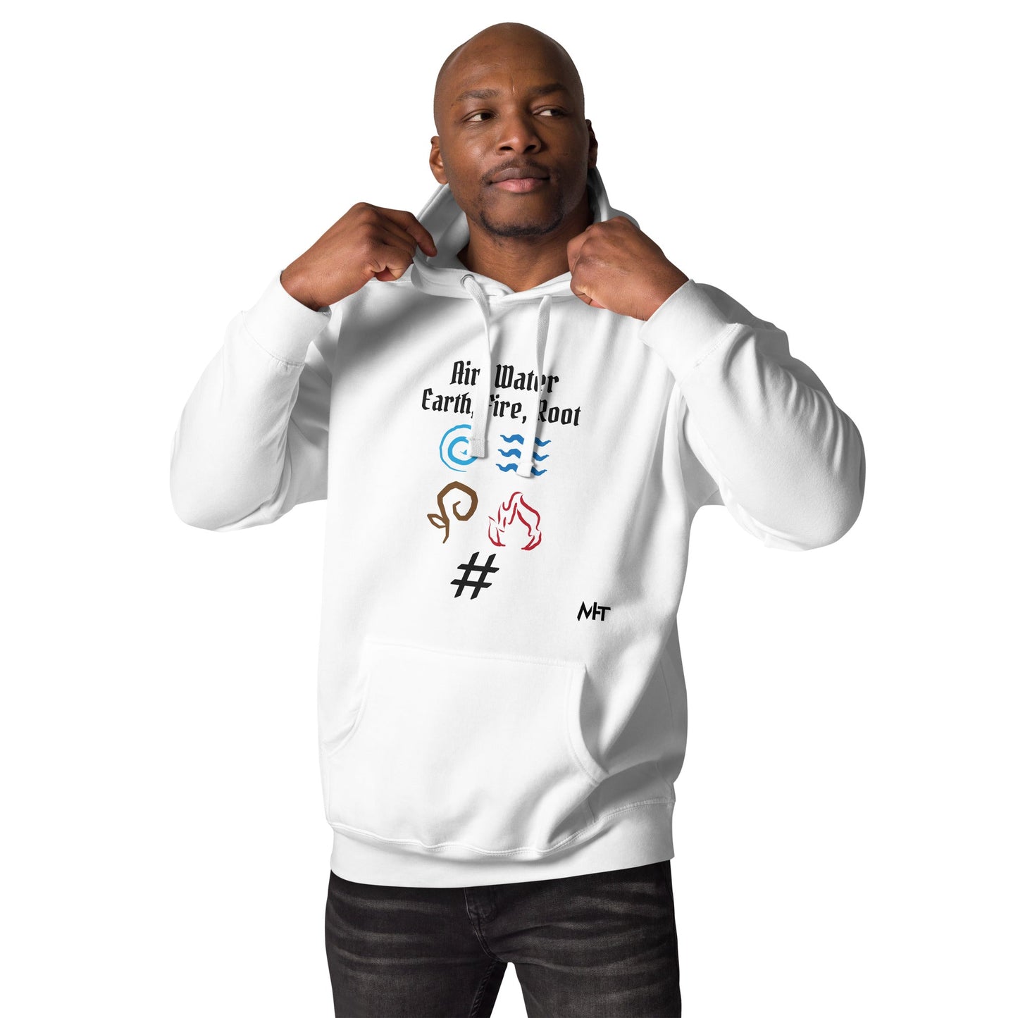 Air, Water, Earth, Fire, Root - Unisex Hoodie by DarkByteGear