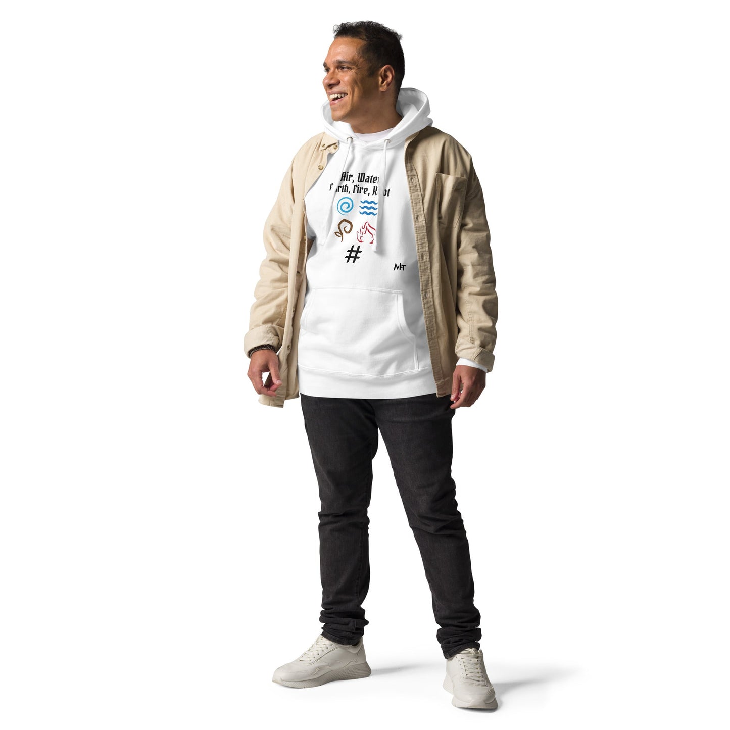 Air, Water, Earth, Fire, Root - Unisex Hoodie by DarkByteGear