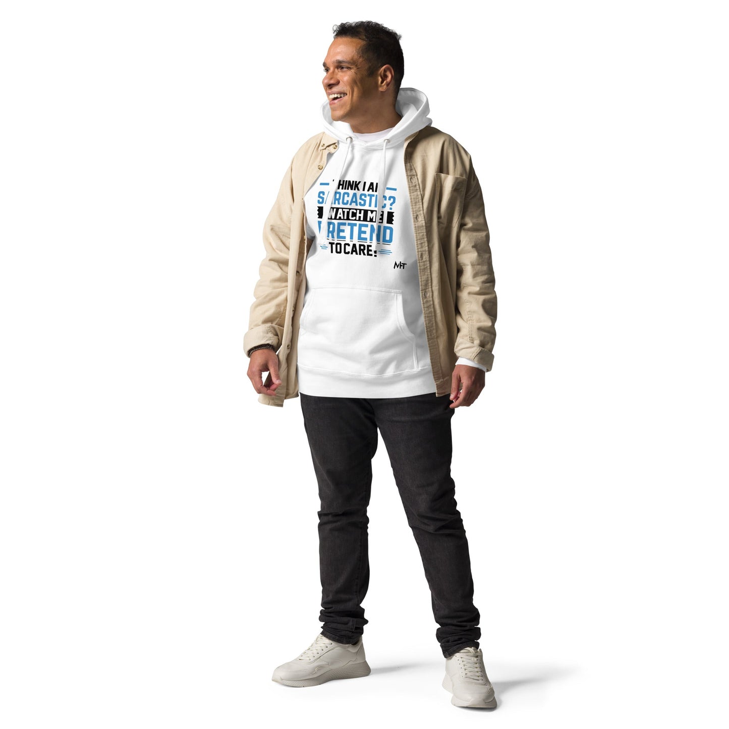 Think I am sarcastic? Watch me pretend to care,- Hoodie by DarkByteGear