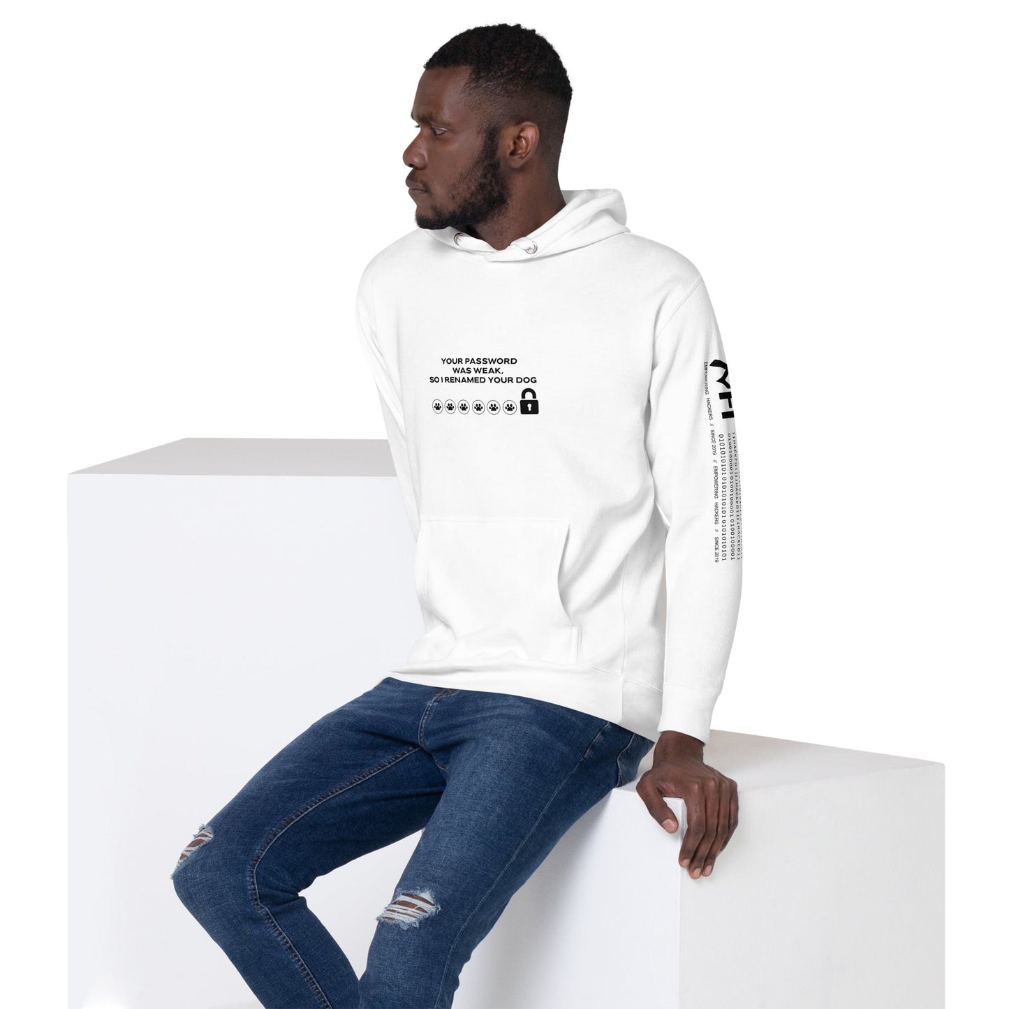 Your Password was Weak, So I Renamed Your Dog in Dark Text - Unisex Hoodie by DarkByteGear