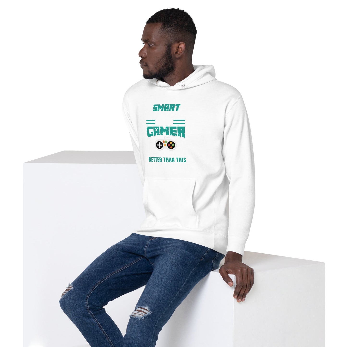 Smart Good Looking and Gamer; It Doesn't Get Any Better than this - Unisex Hoodie by DarkByteGear