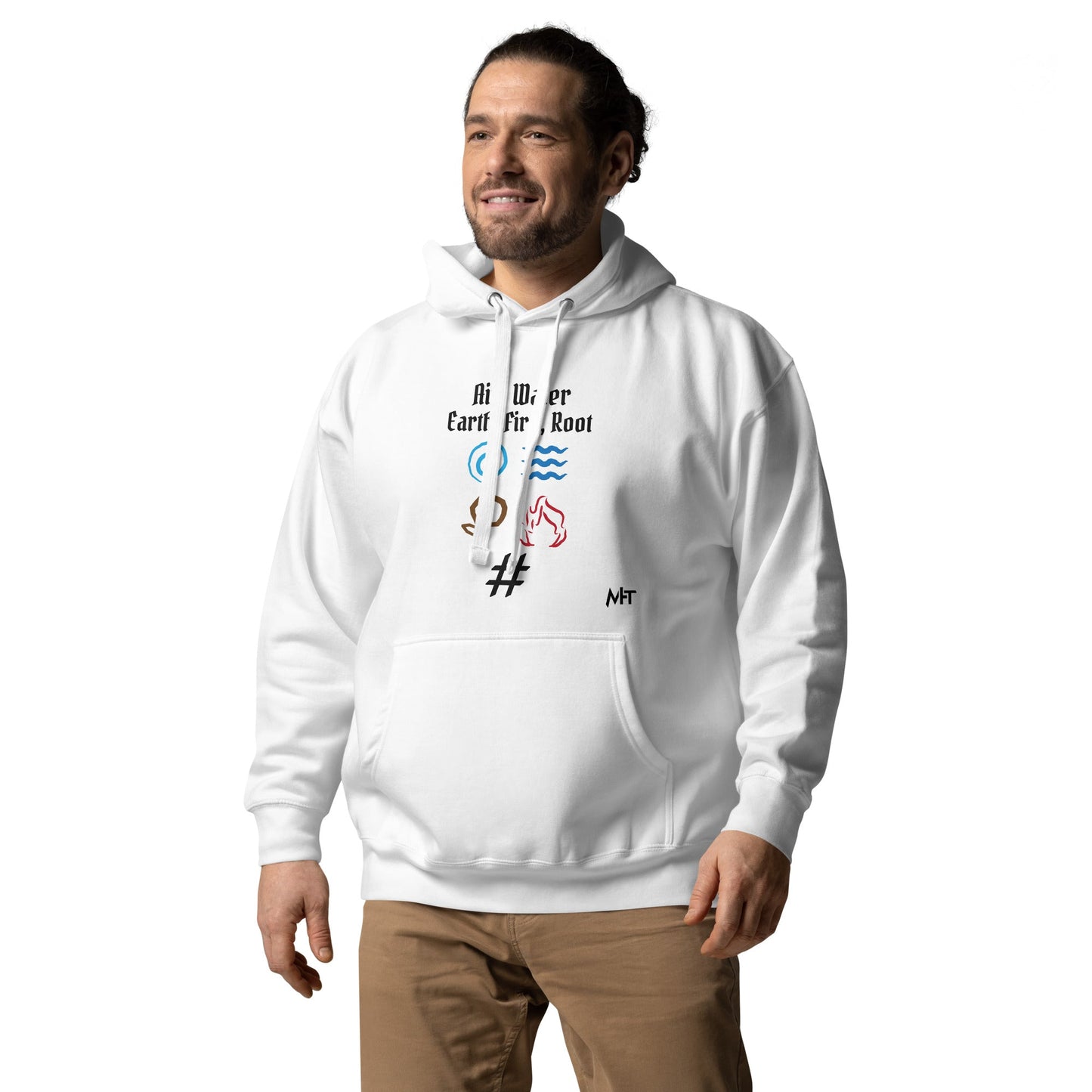 Air, Water, Earth, Fire, Root - Unisex Hoodie by DarkByteGear