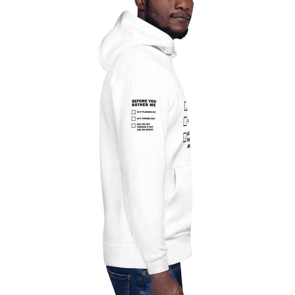 Before you bother me - Unisex Hoodie by DarkByteGear
