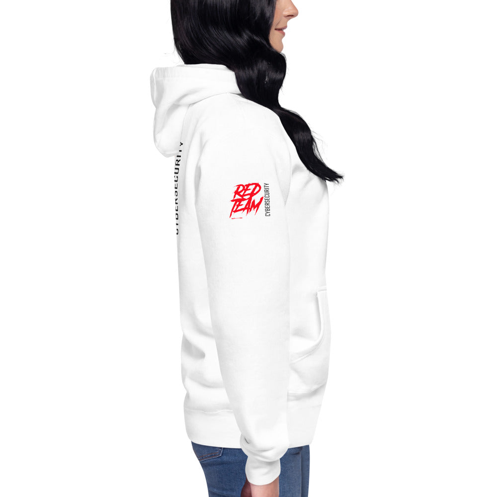 Cyber Security Red Team V10 - Unisex Hoodie (back print) by DarkByteGear
