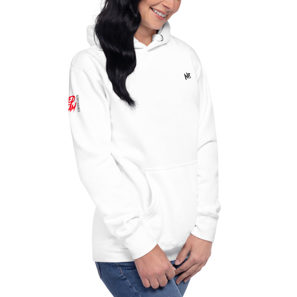 Cyber Security Red Team V10 - Unisex Hoodie (back print) by DarkByteGear