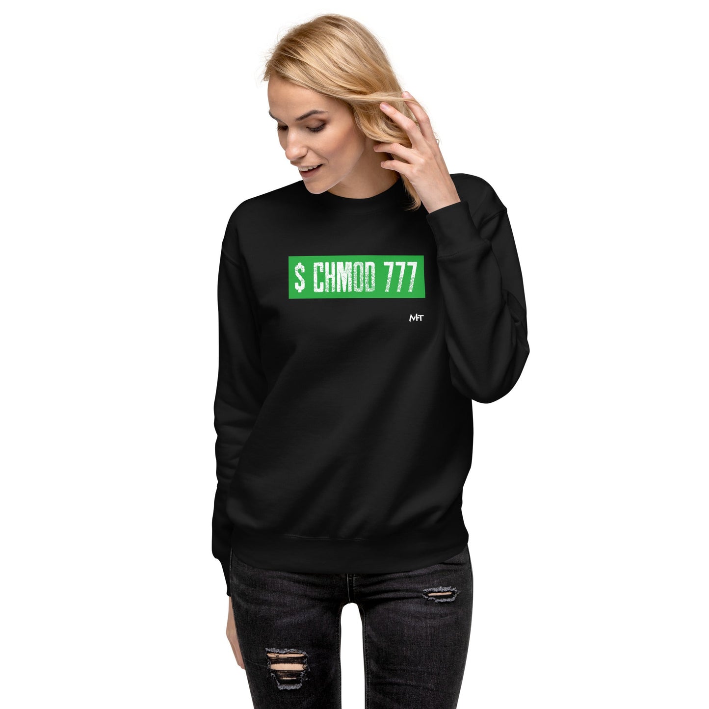 Chmod 777 - Unisex Premium Sweatshirt by DarkByteGear