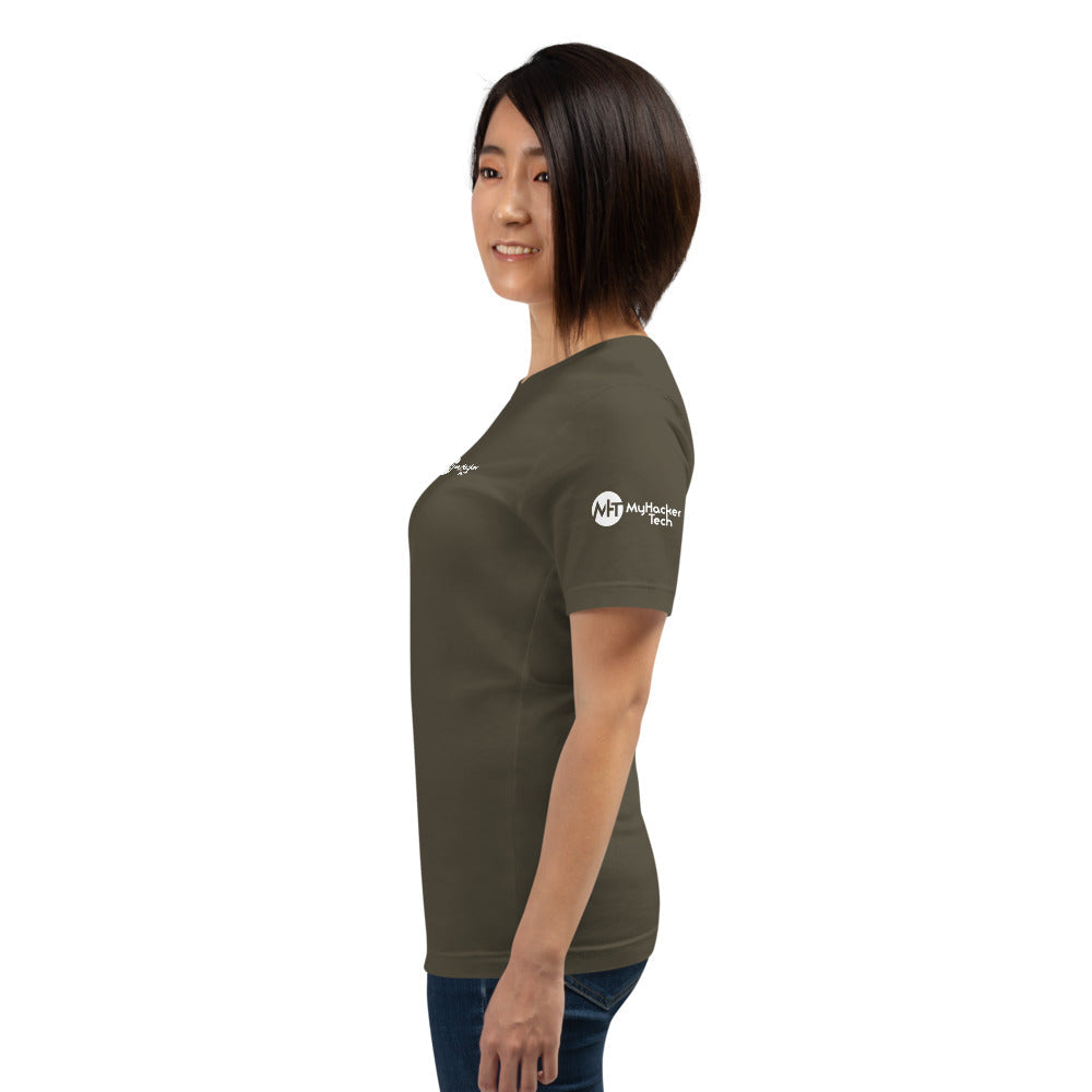 Red Mecha Guardian - Short-Sleeve Unisex T-Shirt (all sides print) by DarkByteGear