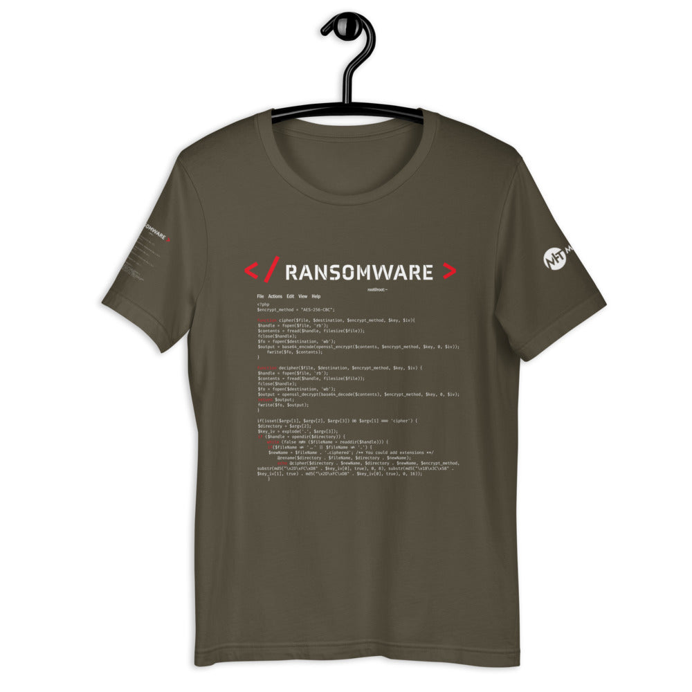 Ransomware - Short-Sleeve Unisex T-Shirt (all side print) by DarkByteGear