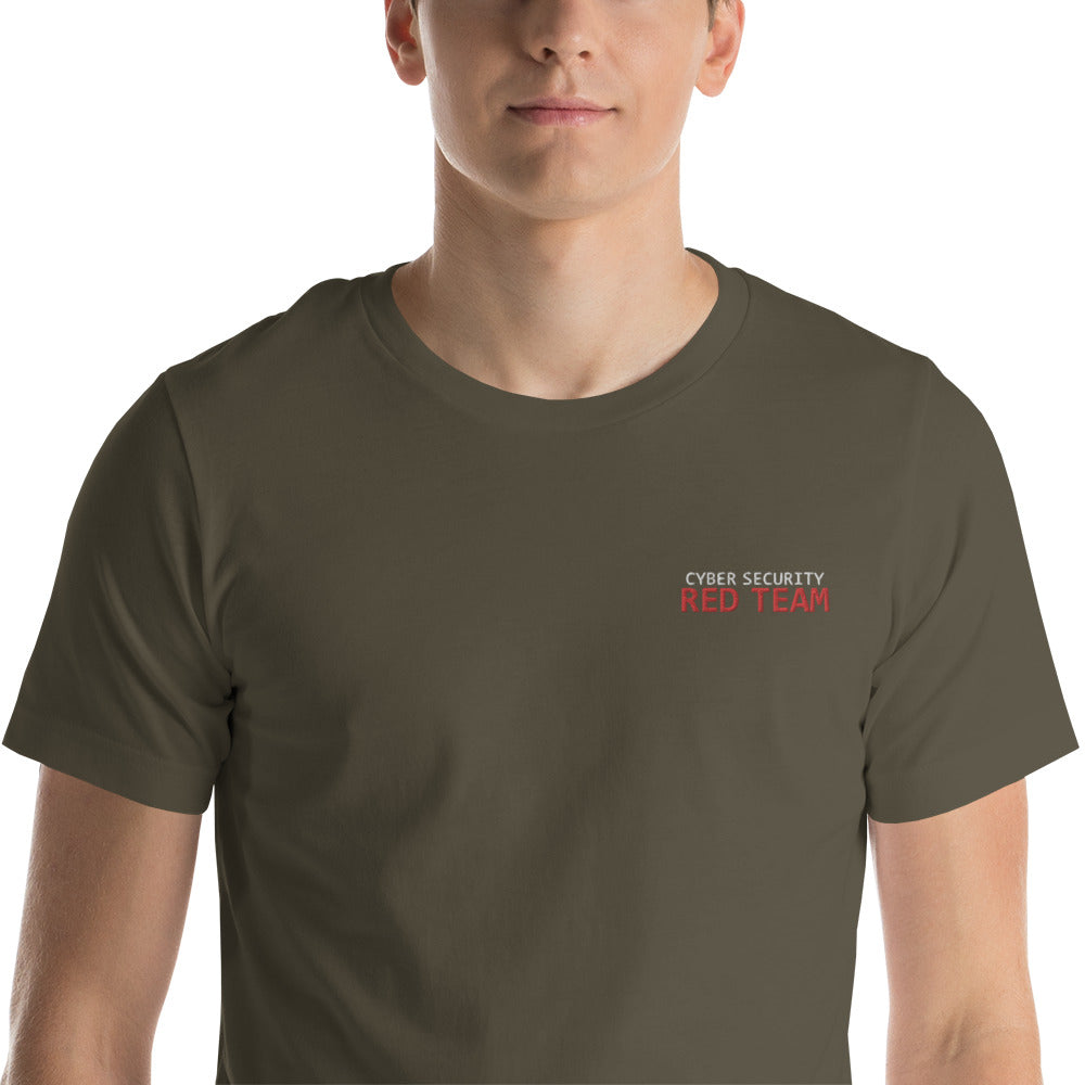 Cyber Security Red Team - Short-Sleeve Unisex T-Shirt (embroidered ) by DarkByteGear