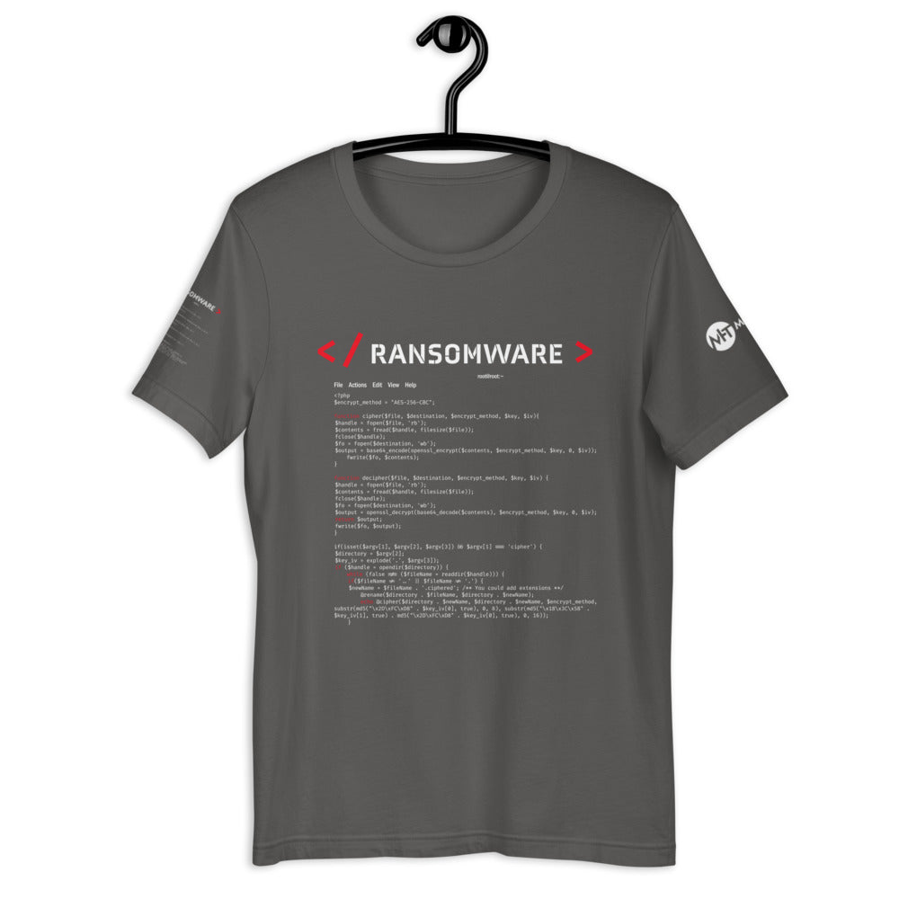 Ransomware - Short-Sleeve Unisex T-Shirt (all side print) by DarkByteGear