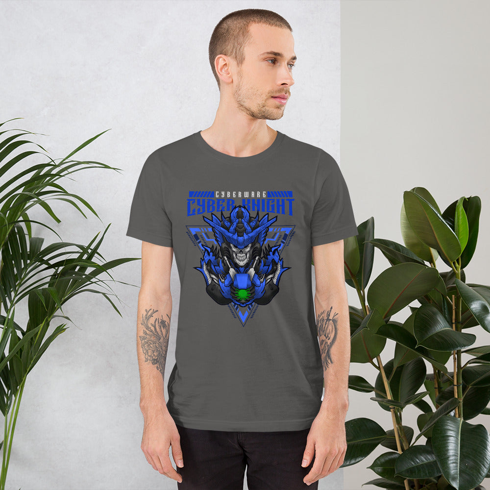 CyberWare Cyber knight - Short-Sleeve Unisex T-Shirt by DarkByteGear