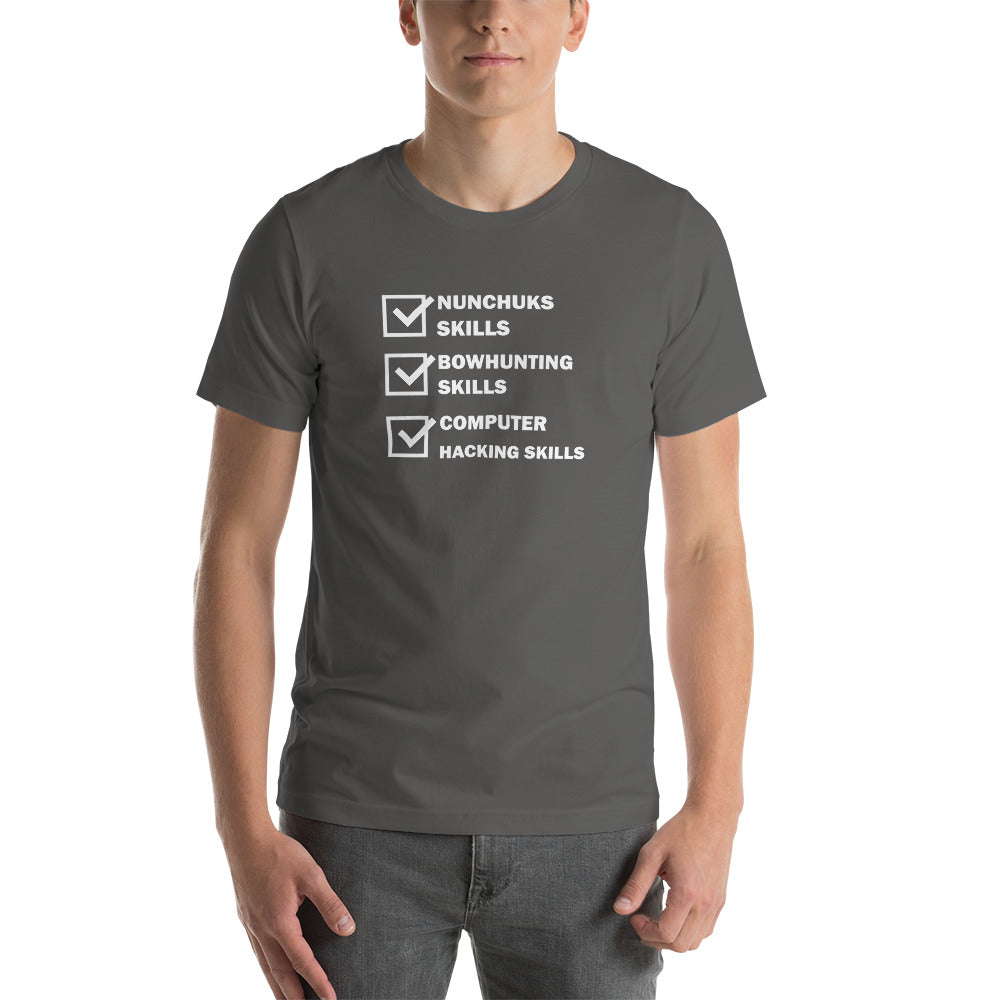 Computer Hacking Skills - Short-Sleeve Unisex T-Shirt by DarkByteGear