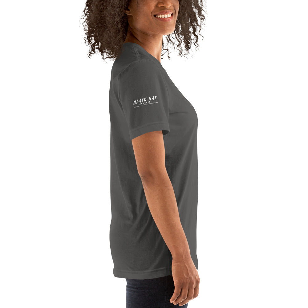 Black Hat Hacker V2 - Short-Sleeve Unisex T-Shirt by DarkByteGear