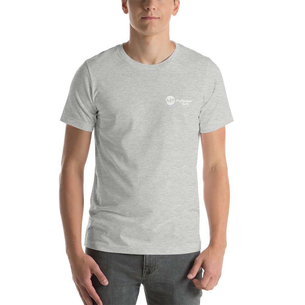 sudo rm -f yourself - Short-Sleeve Unisex T-Shirt (back print) by DarkByteGear