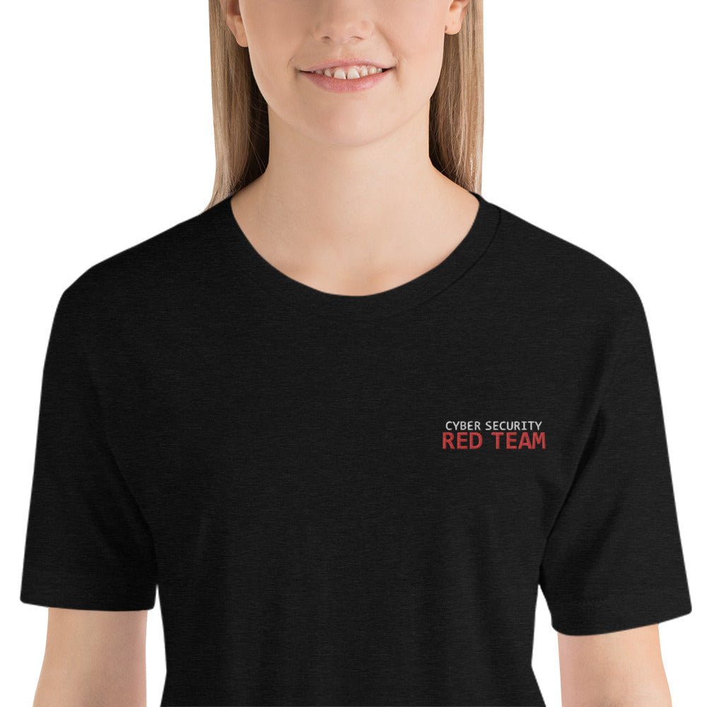 Cyber Security Red Team - Short-Sleeve Unisex T-Shirt (embroidered ) by DarkByteGear