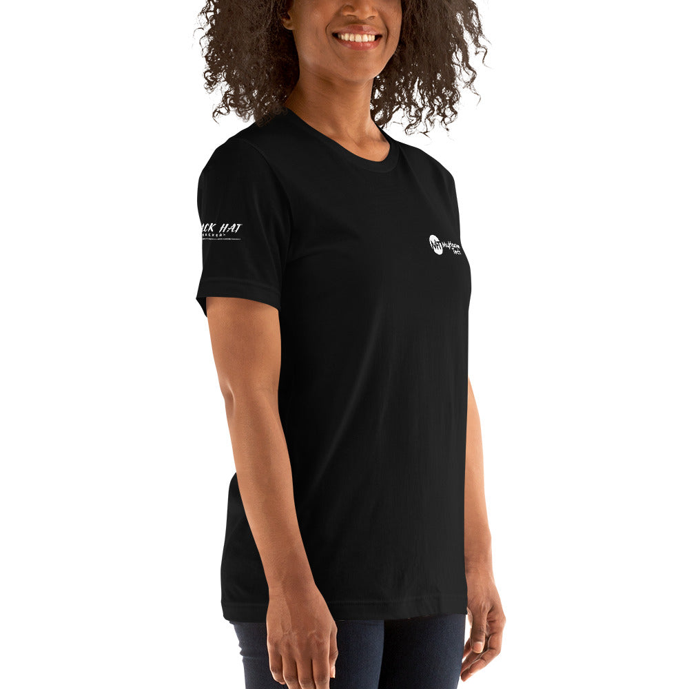 Black Hat Hacker V2 - Short-Sleeve Unisex T-Shirt by DarkByteGear