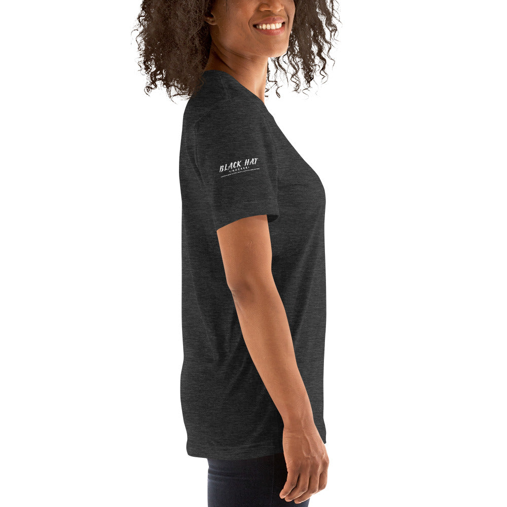 Black Hat Hacker V2 - Short-Sleeve Unisex T-Shirt by DarkByteGear