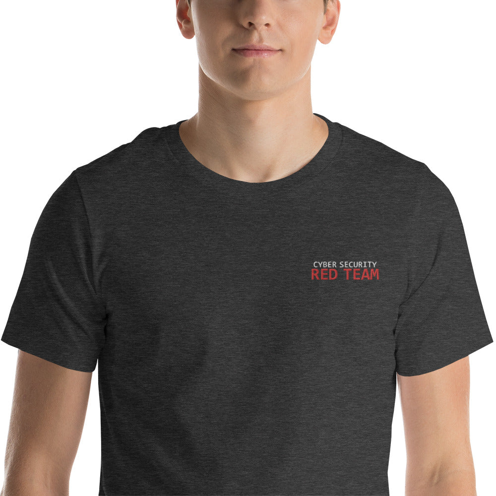 Cyber Security Red Team - Short-Sleeve Unisex T-Shirt (embroidered ) by DarkByteGear