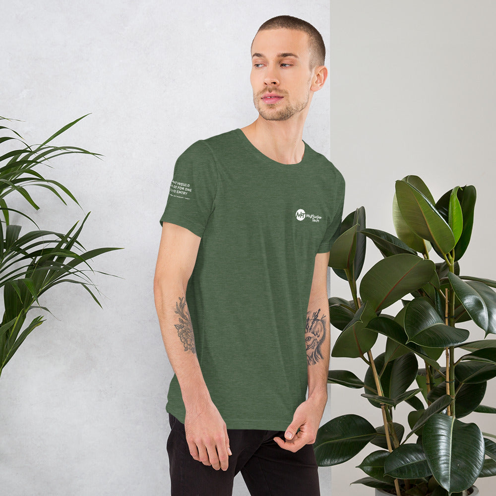 What would Jesus do for one CVE - Short-Sleeve Unisex T-Shirt (all sides print) by DarkByteGear