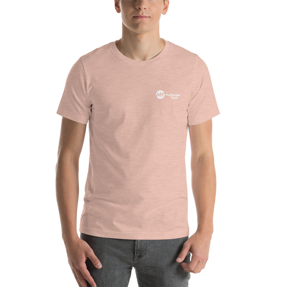 sudo rm -f yourself - Short-Sleeve Unisex T-Shirt (back print) by DarkByteGear