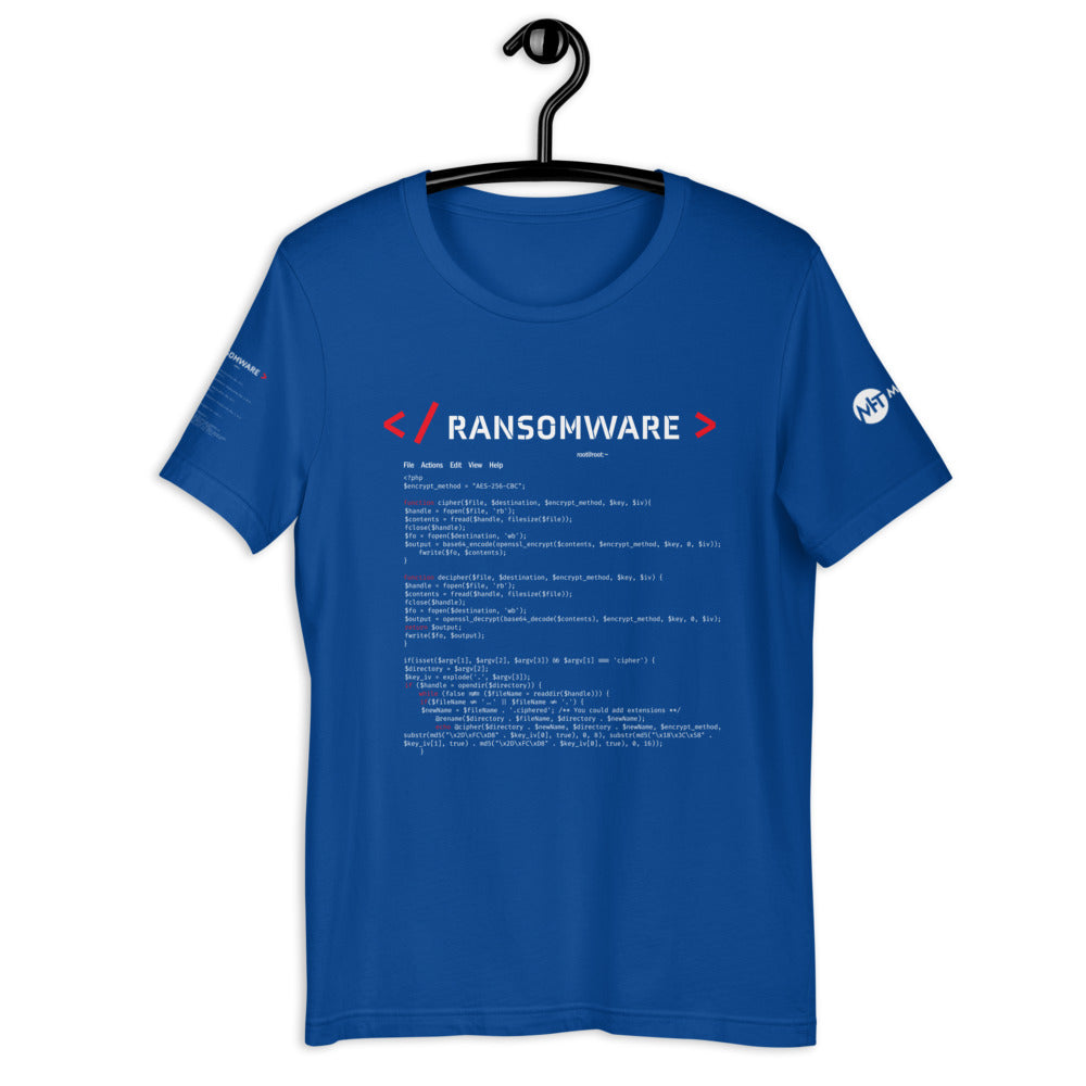 Ransomware - Short-Sleeve Unisex T-Shirt (all side print) by DarkByteGear