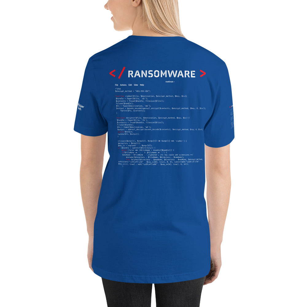 Ransomware - Short-Sleeve Unisex T-Shirt (all side print) by DarkByteGear