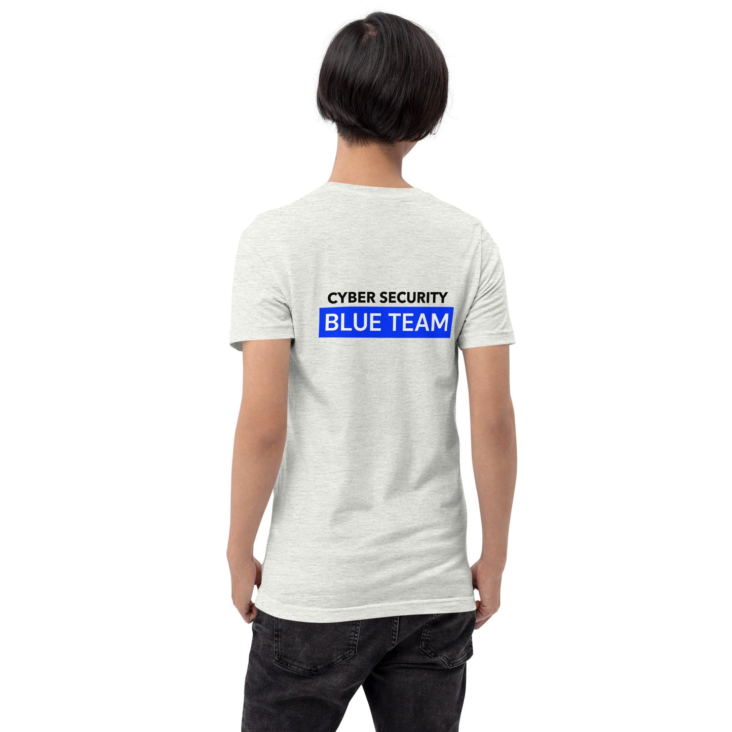 Cyber Security Blue Team V7 - Unisex T-shirt ( Back Print ) by DarkByteGear