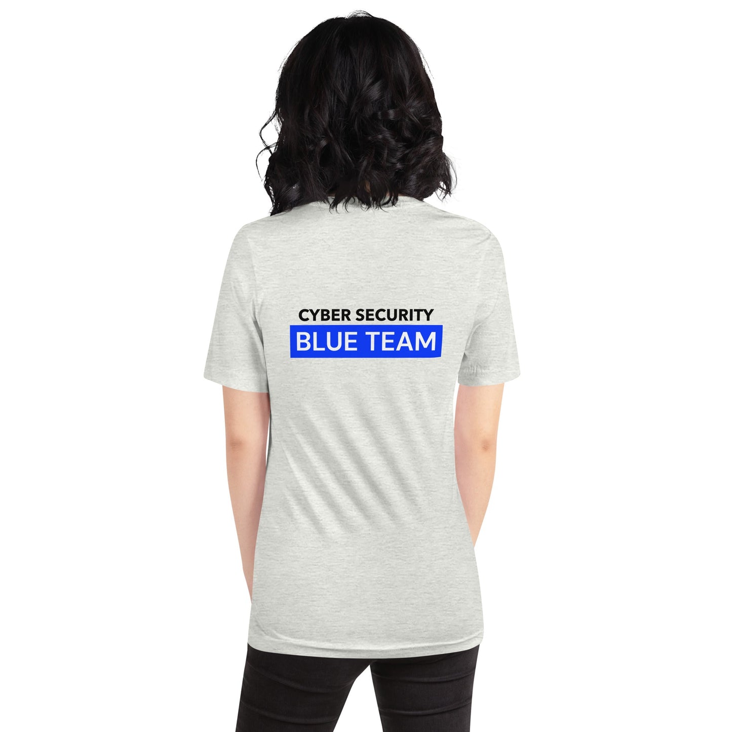 Cyber Security Blue Team V7 - Unisex T-shirt ( Back Print ) by DarkByteGear
