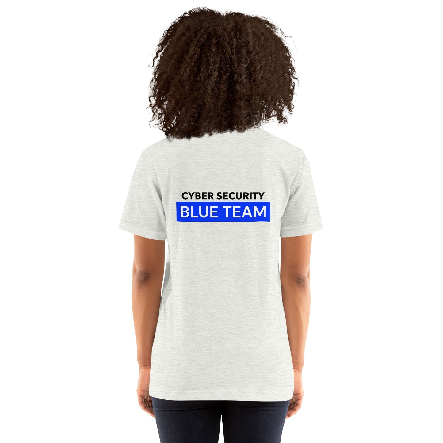 Cyber Security Blue Team V7 - Unisex T-shirt ( Back Print ) by DarkByteGear