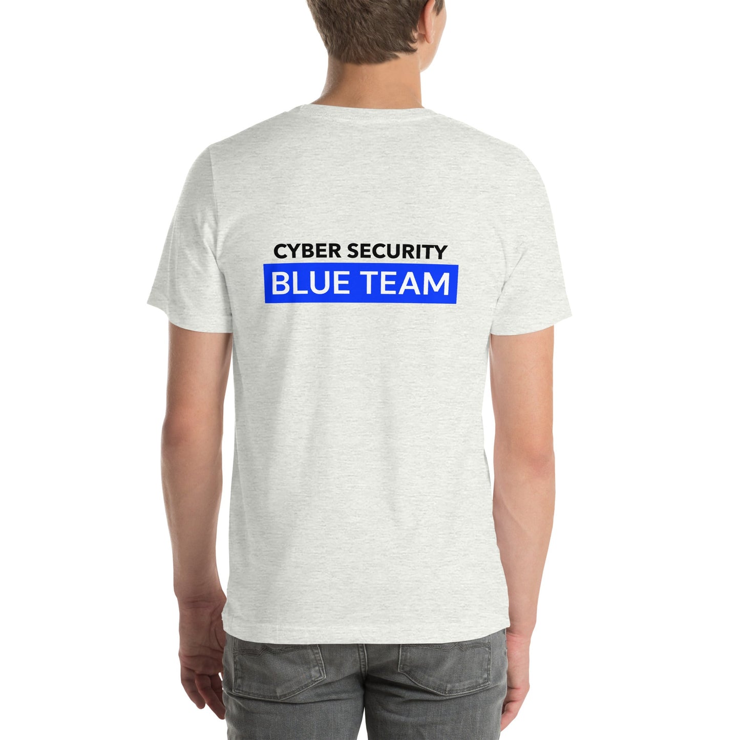 Cyber Security Blue Team V7 - Unisex T-shirt ( Back Print ) by DarkByteGear