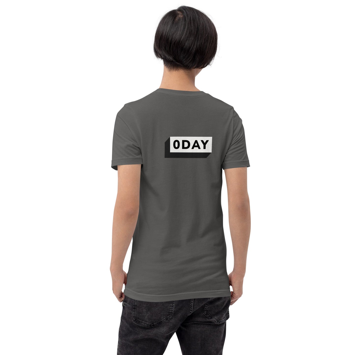 0 day v1 - Unisex t-shirt (back print) by DarkByteGear