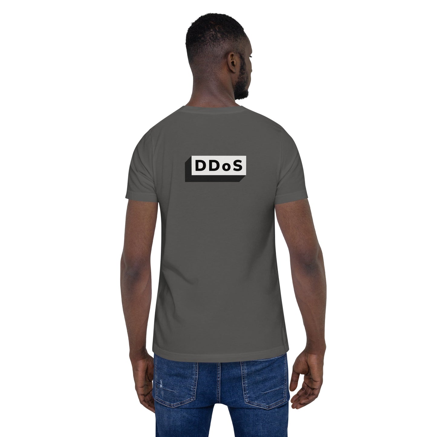 DDoS - Unisex t-shirt (back print) by DarkByteGear