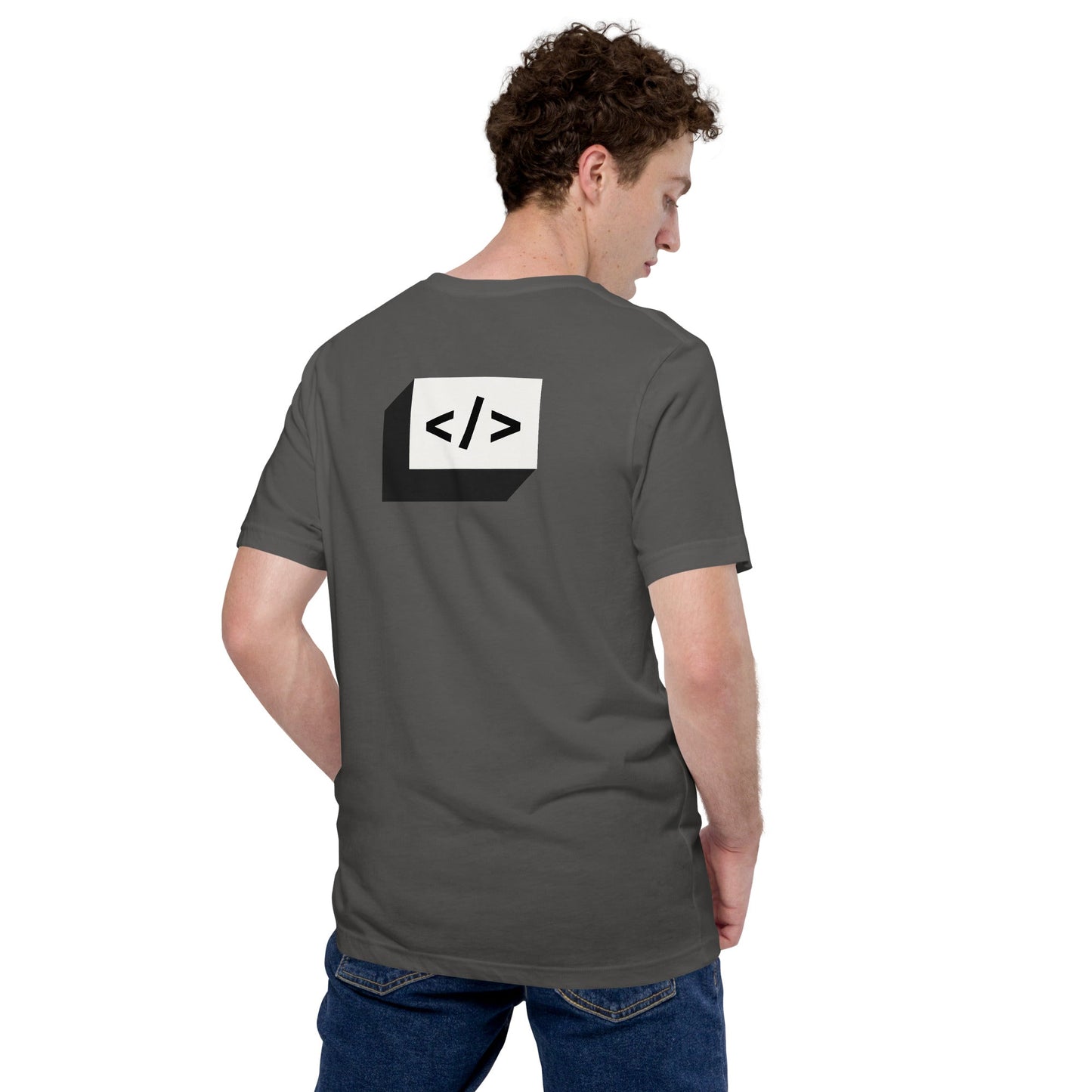 Coder - Unisex t-shirt (back print) by DarkByteGear