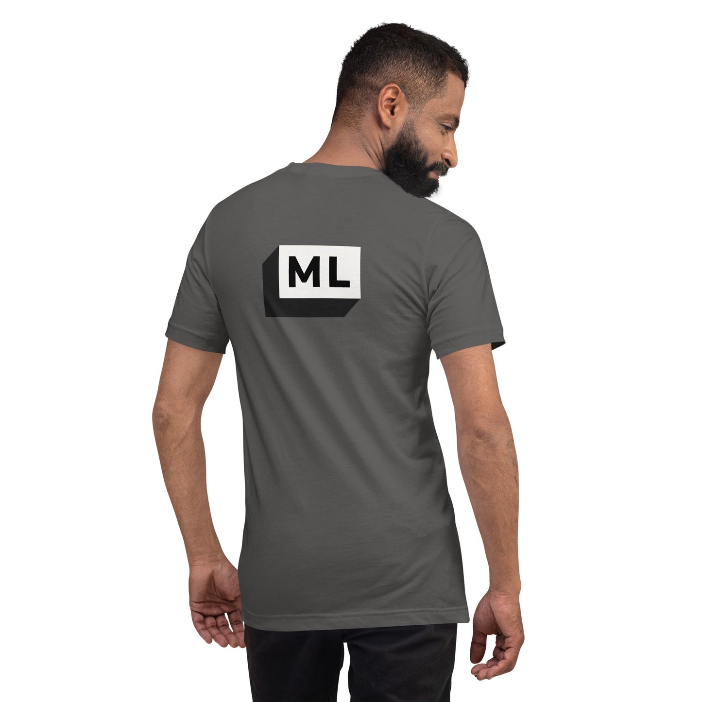 ML ( Machine Learning) - Unisex t-shirt (back print) by DarkByteGear