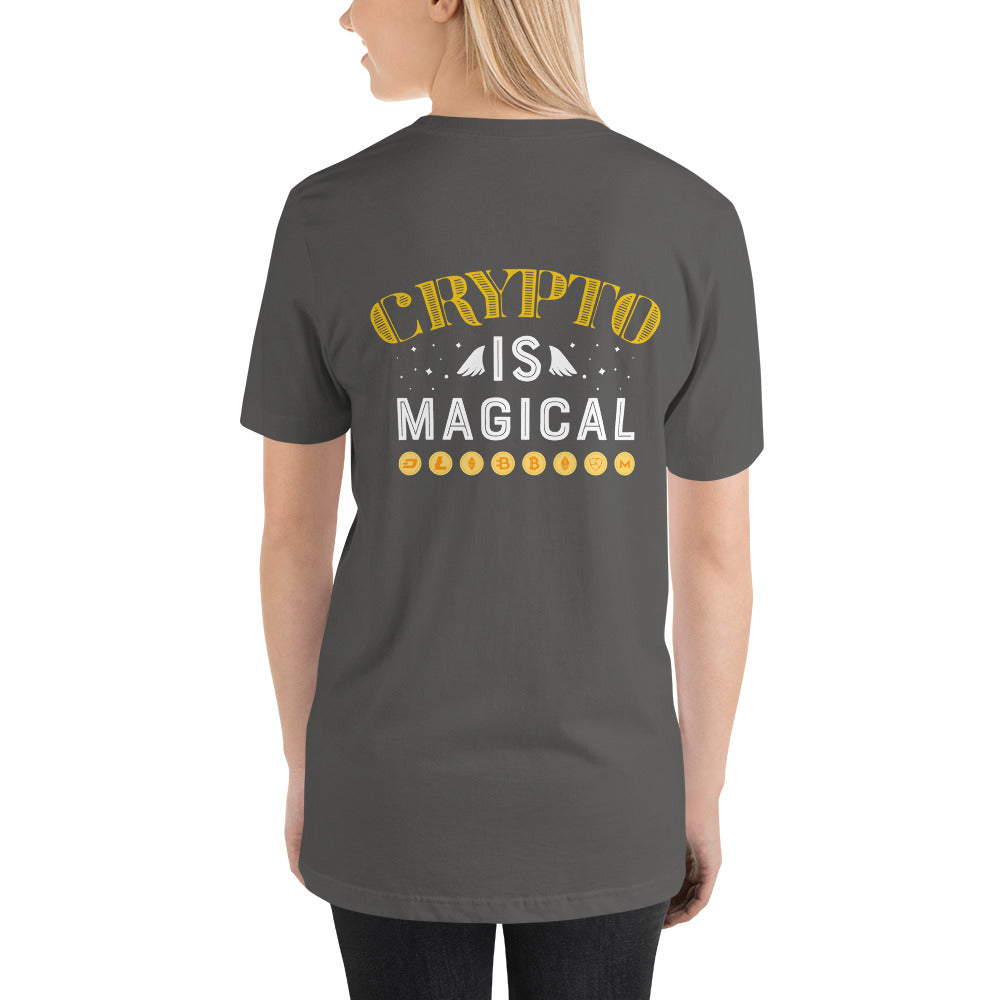 Crypto is Magical Unisex t-shirt ( Back Print ) by DarkByteGear