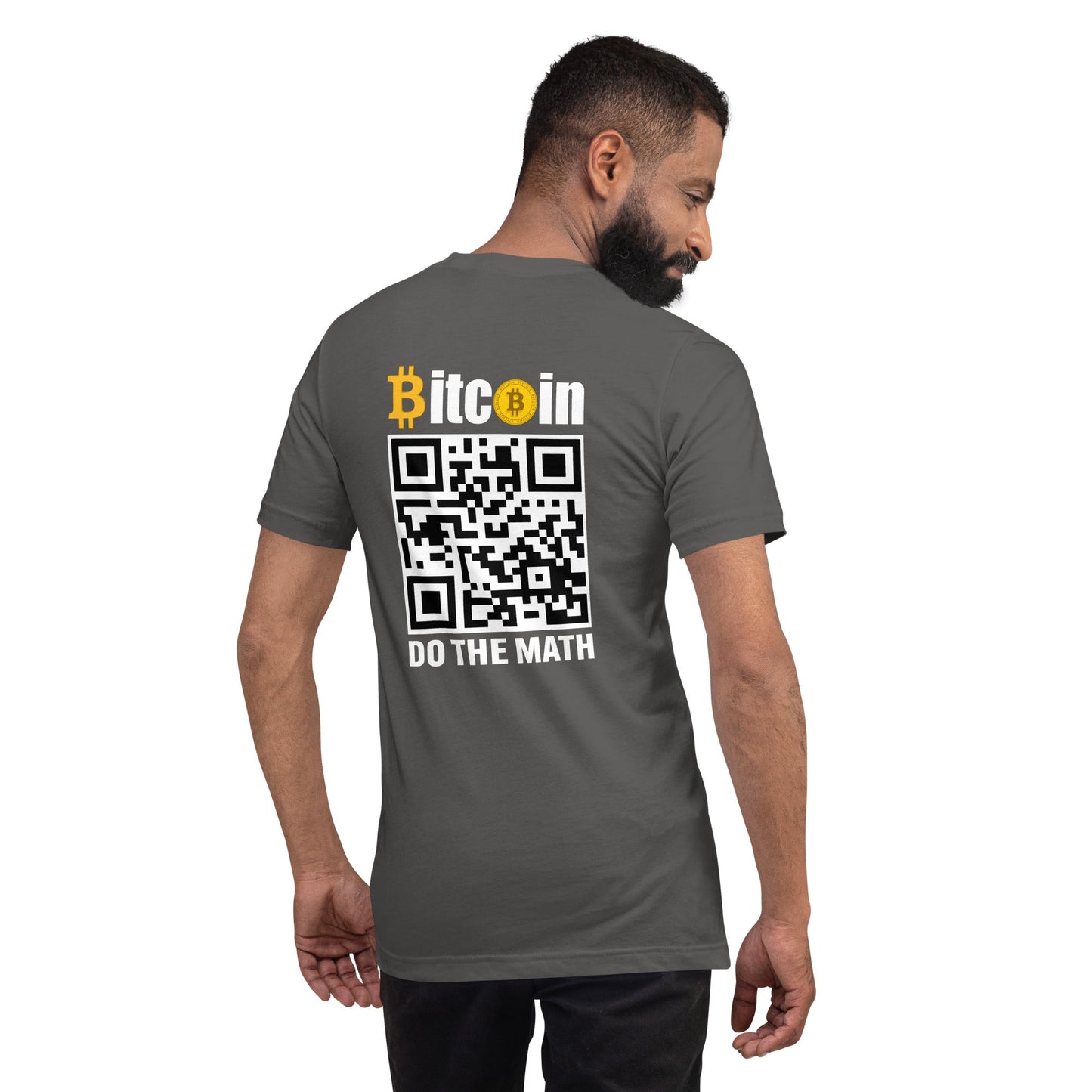 Bitcoin Do the math Unisex t-shirt ( Back Print ) by DarkByteGear