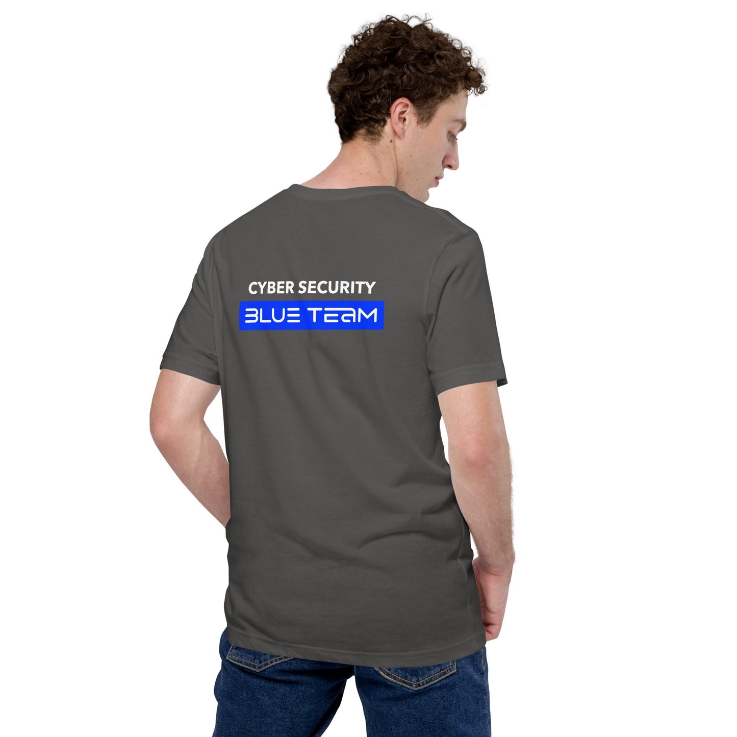 Cyber Security Blue Team V8 - Unisex t-shirt ( Back Print ) by DarkByteGear