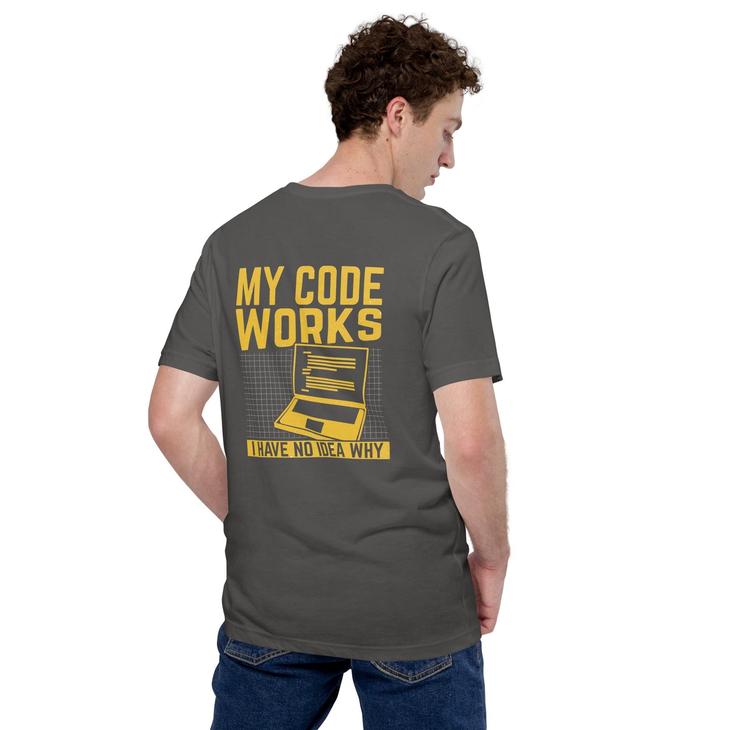 My Code works, I have no Idea why - Unisex t-shirt ( Back Print ) by DarkByteGear