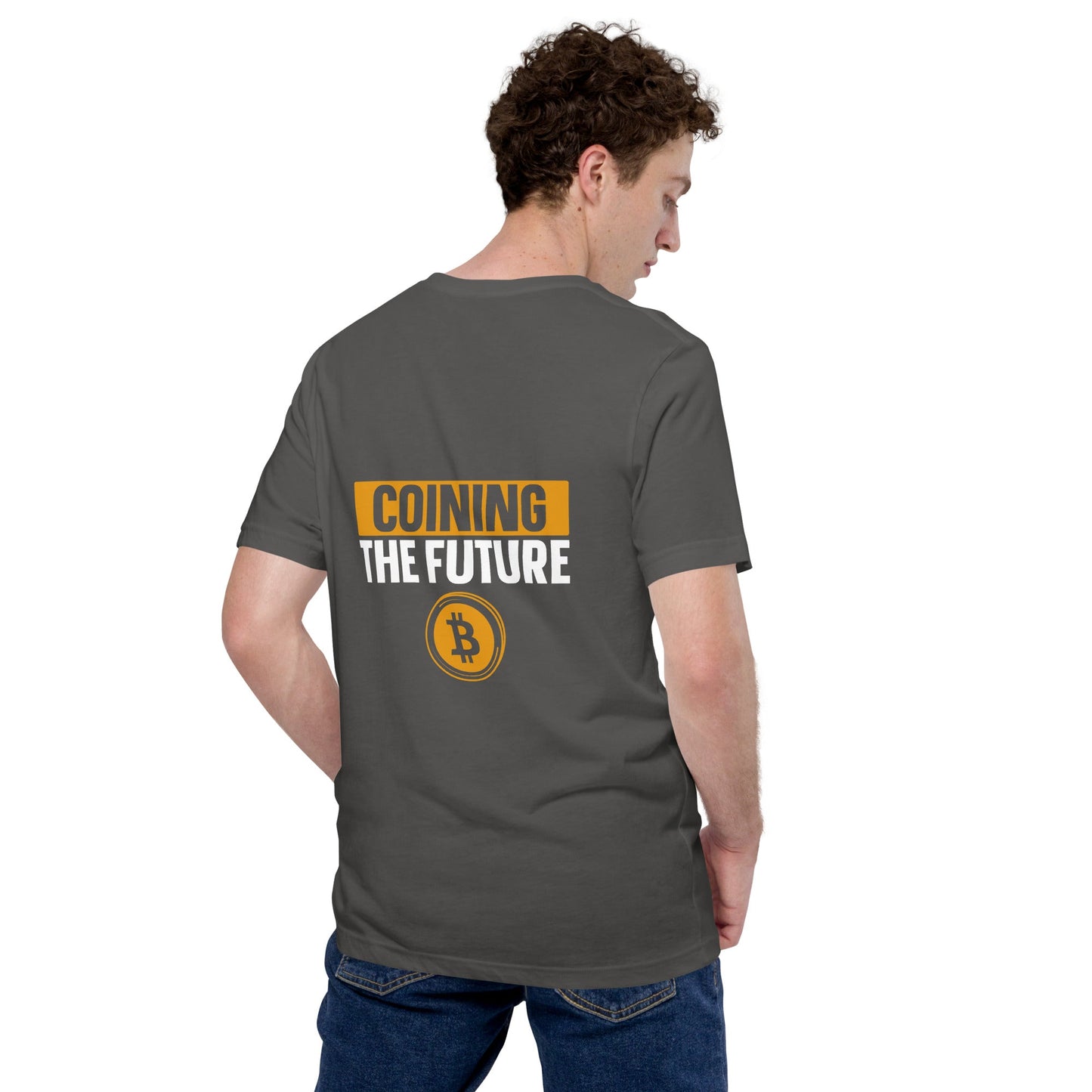 Coining The Future Unisex t-shirt ( Back Print ) by DarkByteGear