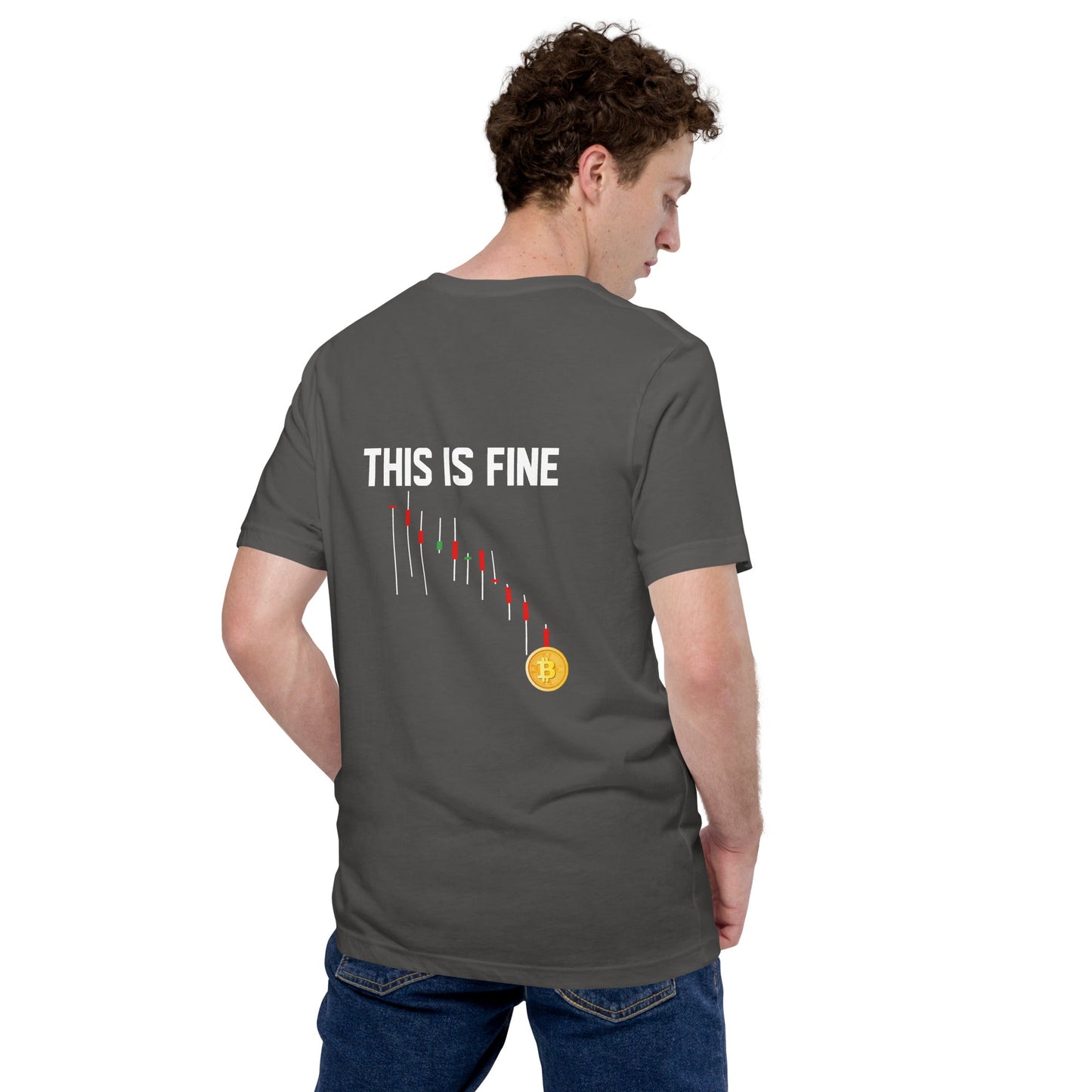 This is Fine - Unisex t-shirt ( Back Print ) by DarkByteGear