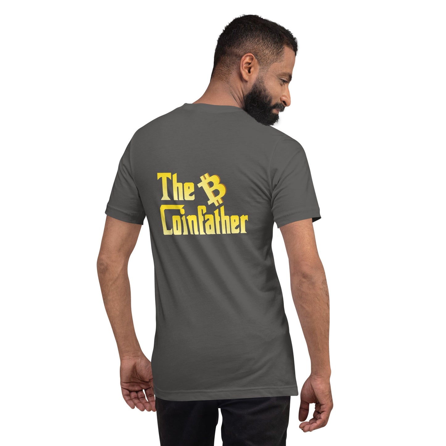 The Bitcoin Father - Unisex t-shirt ( Back Print ) by DarkByteGear
