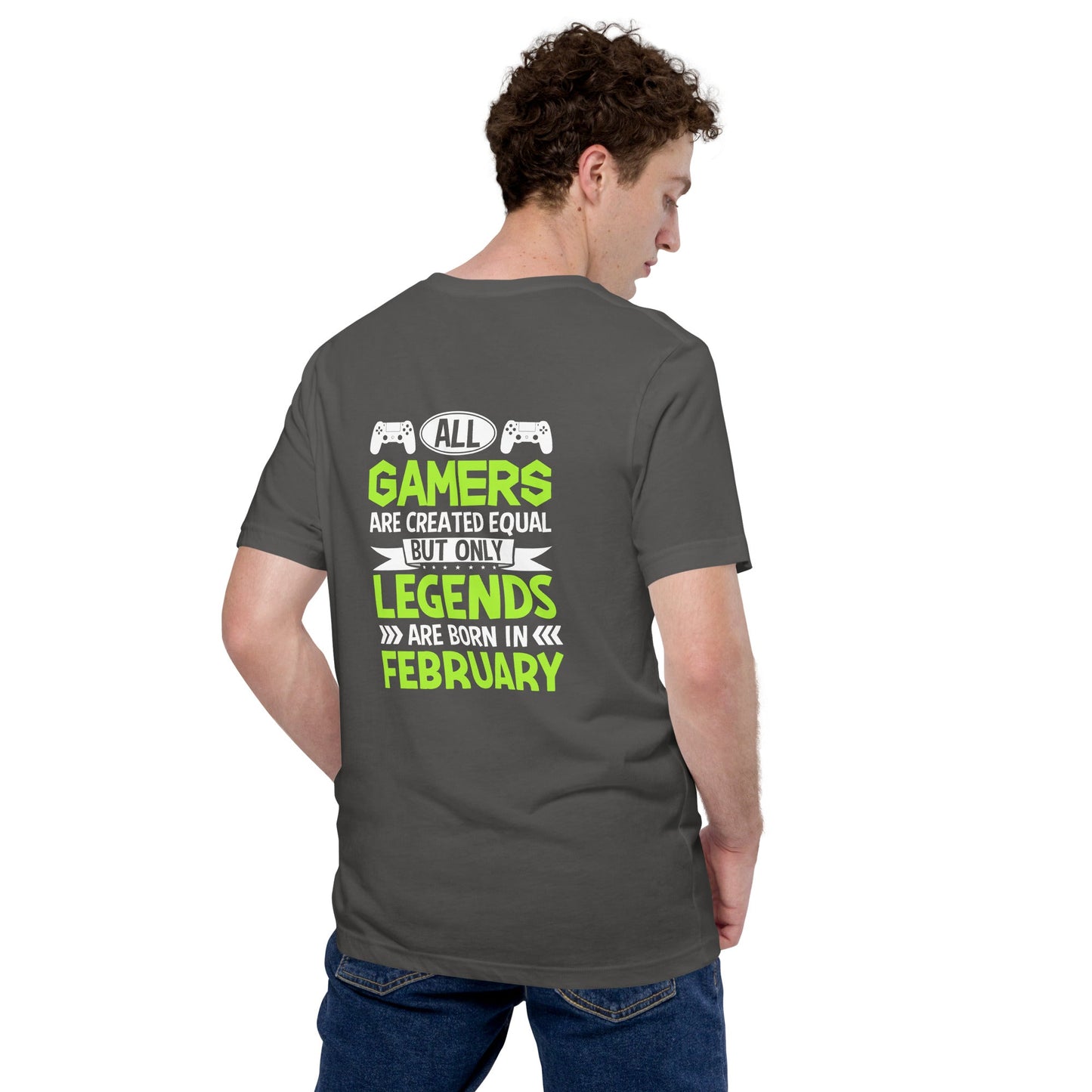 All Gamers are created equal - Unisex t-shirt ( Back Print ) by DarkByteGear